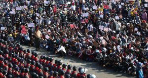 Manifestations en Birmanie