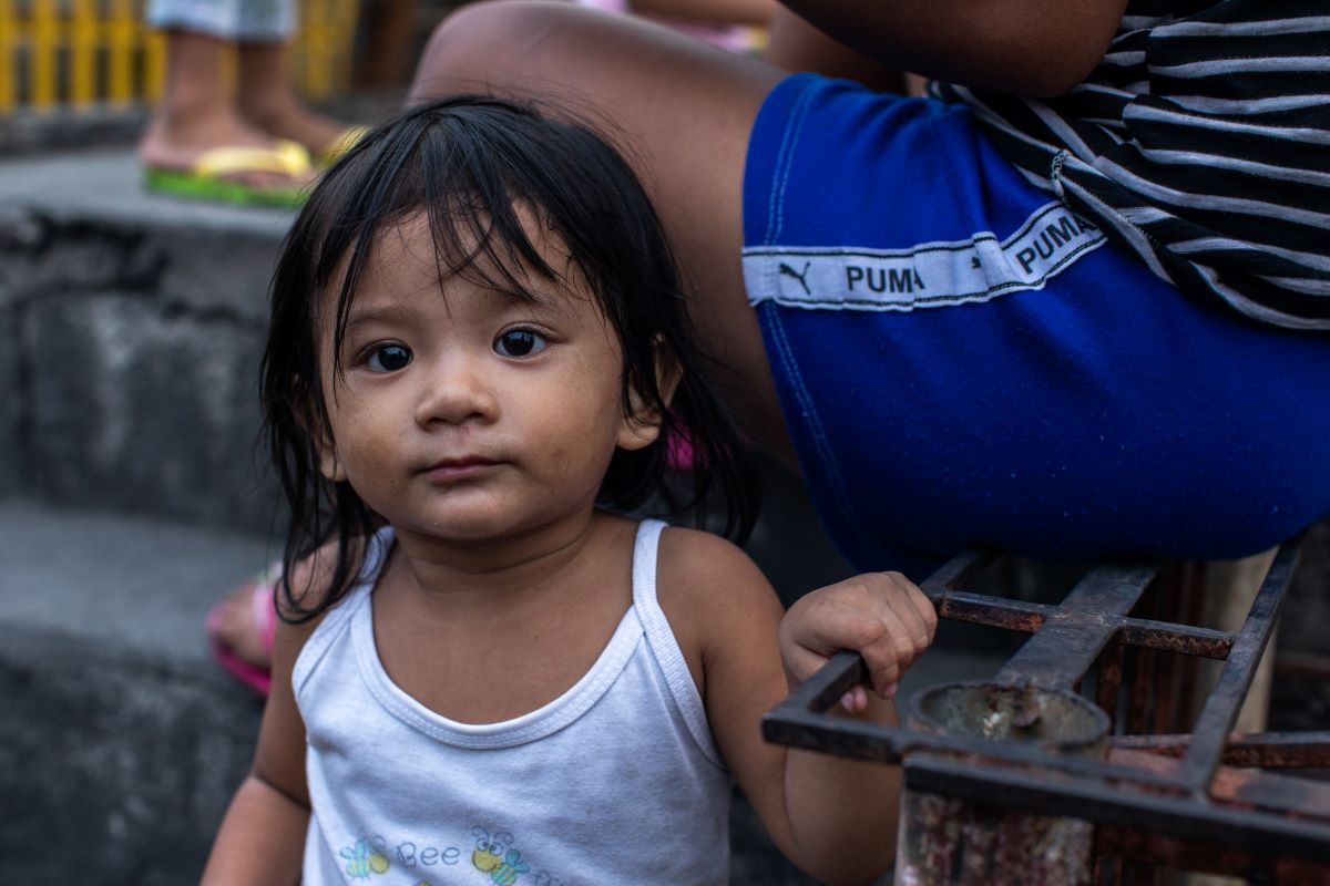 Portrait d'enfant aux Philippines