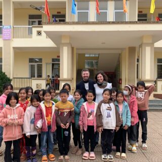 Marie-Astrid à l'école de Mai Huong au Vietnam